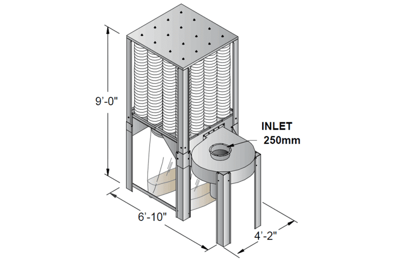 1111111nederman S-500 S-Series Dust Collector