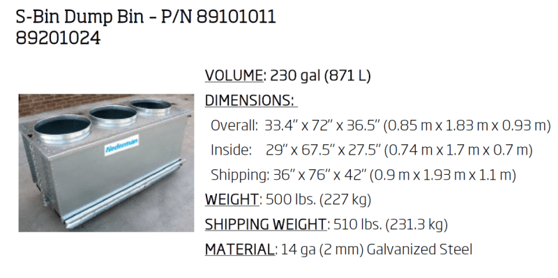 Nederman 45‑Gallon Discharge Drum 89201004