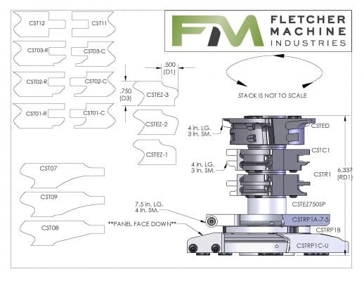 EZ Door Cutter Stack Tooling Info