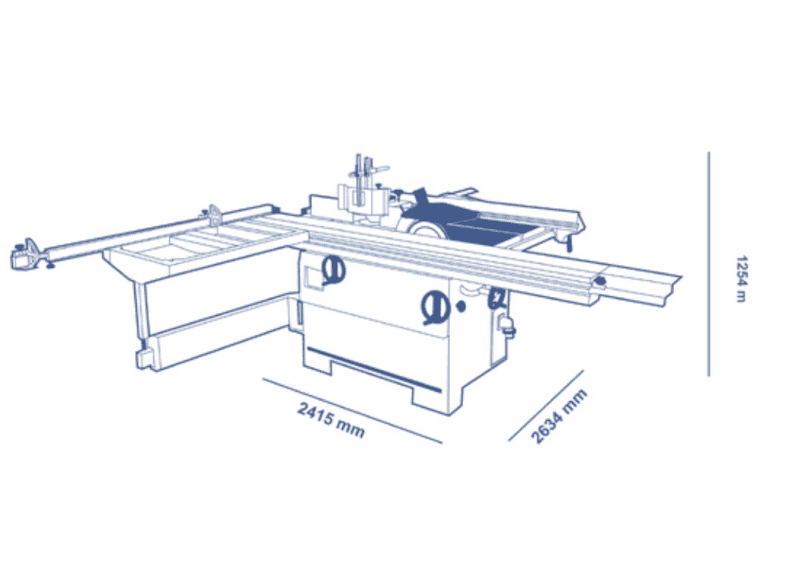 SCM minimax cu 300c Combination Machine (1-Phase) (5.5' & 8.5' Slide Options)