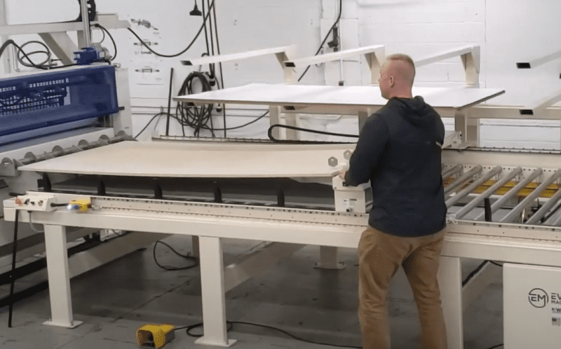 Evans Midwest LT4280 Layup Table/ Indexing Table + Motorized Laminate Rack