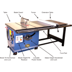 Oliver 16" Table Saw - 4065.003 - 10HP, 3PH, 230V/460V - 52" Rail