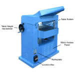 Oliver 22” Planer with HCX Helical Cutterhead - 4455.103T - 7.5HP, 1Ph