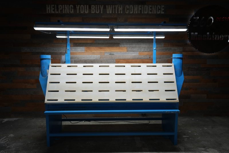 Denray 2 Sided 3096 "A" Frame Down Draft Sanding Table Denray 2 Sided 3096 "A" Frame Down Draft Sanding Table