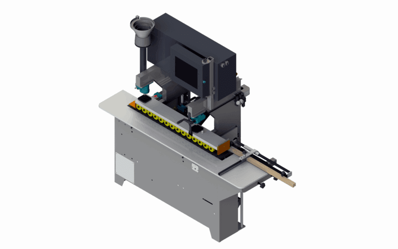 Pillar OTF: High-Speed On-The-Fly CNC Dowel Insertion Machine