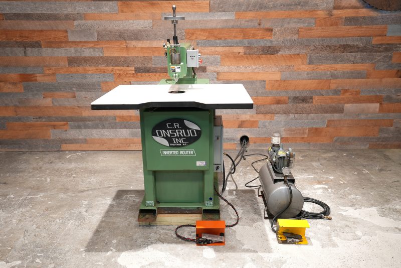 C.R. ONSRUD 36210 Inverted Pin Router W/Vacuum Pump