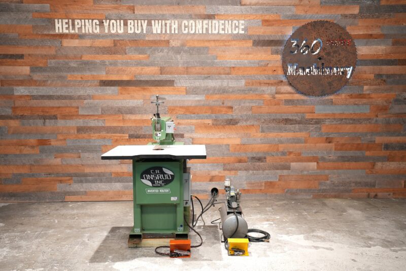 C.R. ONSRUD 36210 Inverted Pin Router W/Vacuum Pump