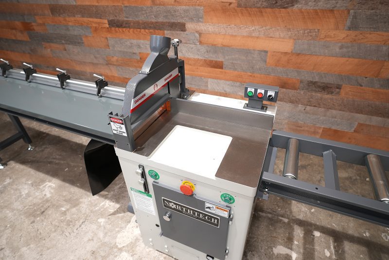 DEMO 2025 (GEN 3) Northtech NT-UCS18L Upcut Saw W/Infeed/Outfeed Tables
