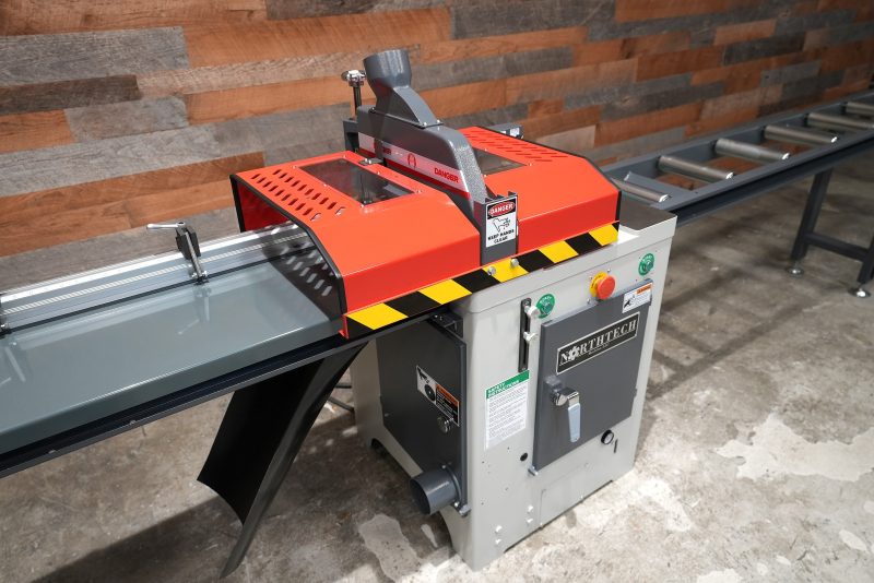 DEMO 2025 (GEN 3) Northtech NT-UCS18L Upcut Saw W/Infeed/Outfeed Tables