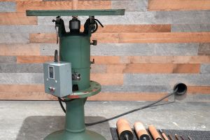 State B4 Oscillating Spindle Sander (9 Spindles/5 Throat Plates)