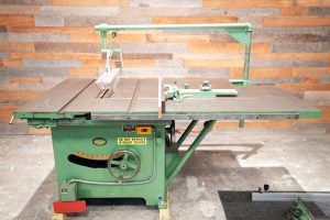 RARE Tannewitz Model XJSW Sliding Table Saw W/ Fence, Angle Fence & Miter Gauge