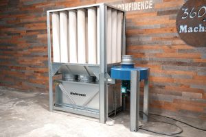 2017 Nederman S-750 (7.5 hp) Dust Collector W/230 Gallon Dump Bin