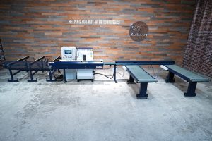 2022 Fletcher AlfaMacchine AMP TA-350 Double Miter Auto Saw (ONLY 365 HOURS of USE!)
