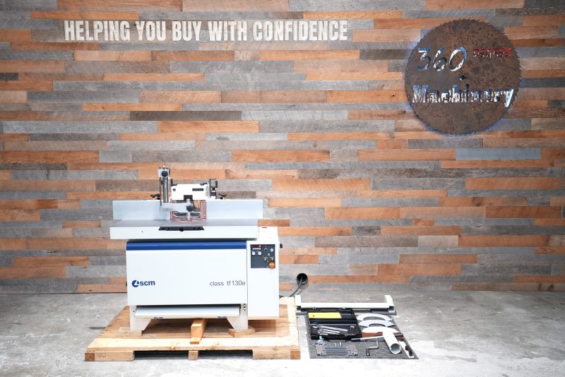 NEW SCM Class TF 130E Spindle Shaper W/Motorized Elevation - Save $1,500 + FREE SHIPPING
